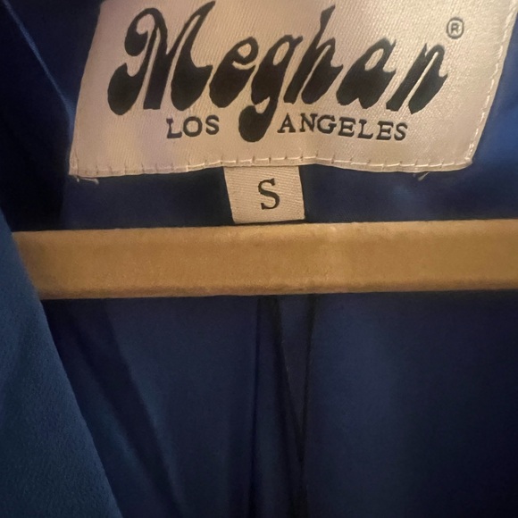 NWT Meghan LA Women’s Royal Blue 70’s Boho Sunset Maxi Dress Size Small - Picture 10 of 12